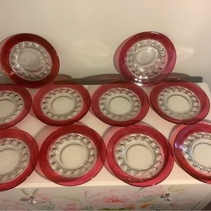 Rare Find! Set of 10 Kings Crown Luncheon plates